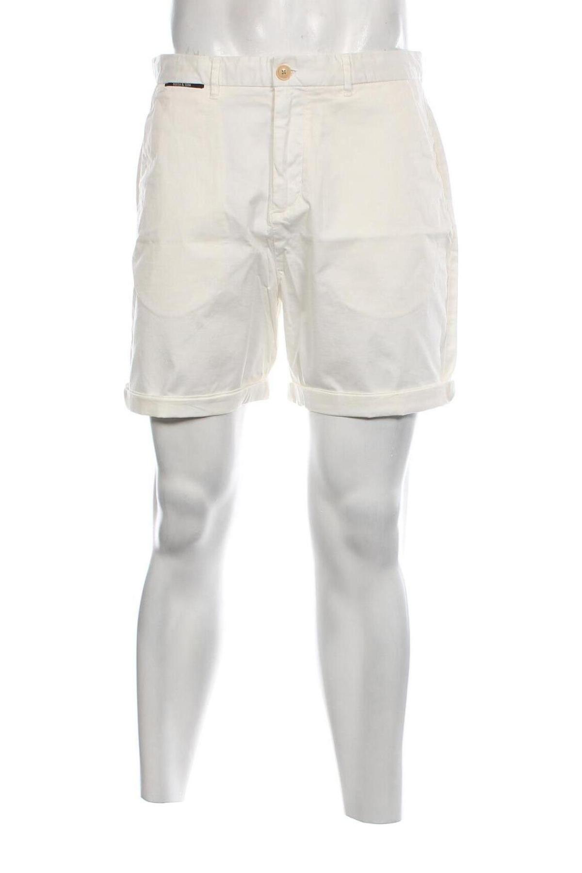 Ανδρικό κοντό παντελόνι Scotch & Soda, Μέγεθος M, Χρώμα Εκρού, Τιμή 49,79 €