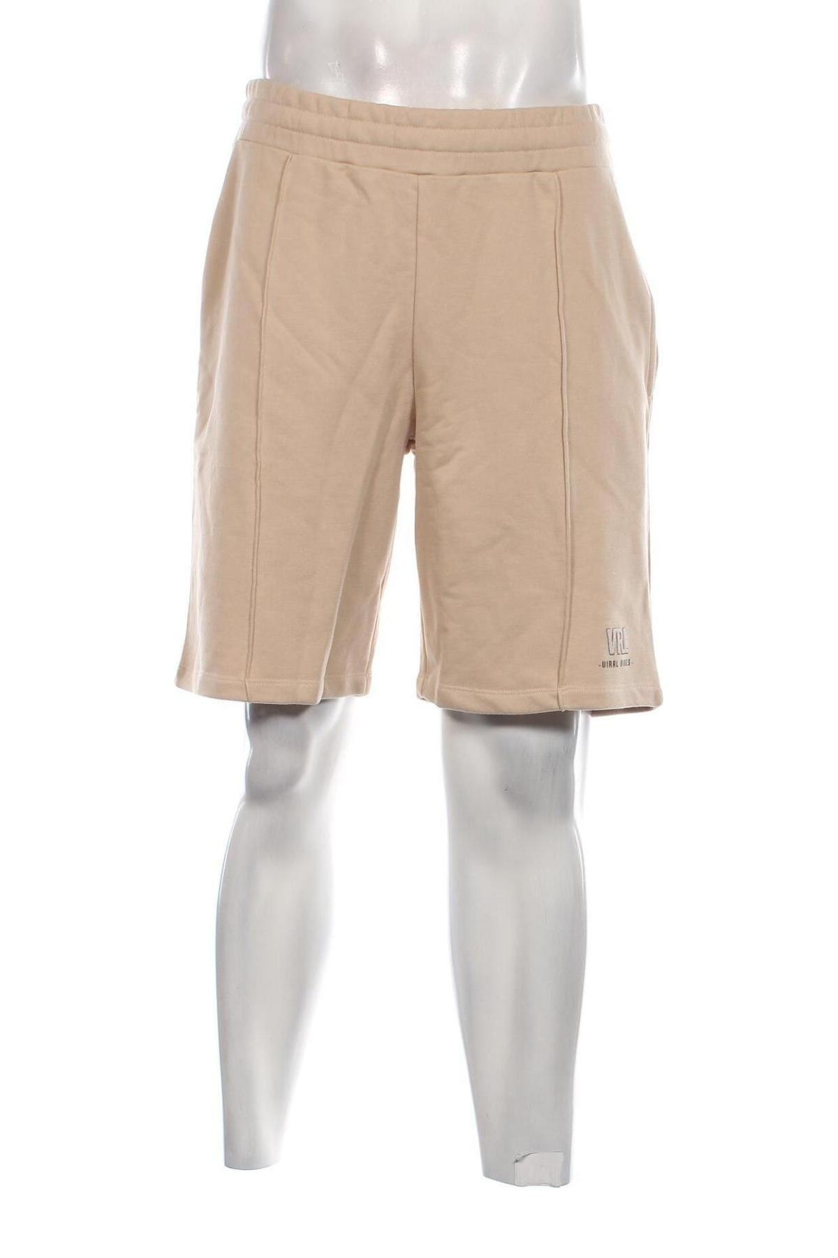 Pantaloni scurți de bărbați Viral Vibes, Mărime XL, Culoare Bej, Preț 101,98 Lei