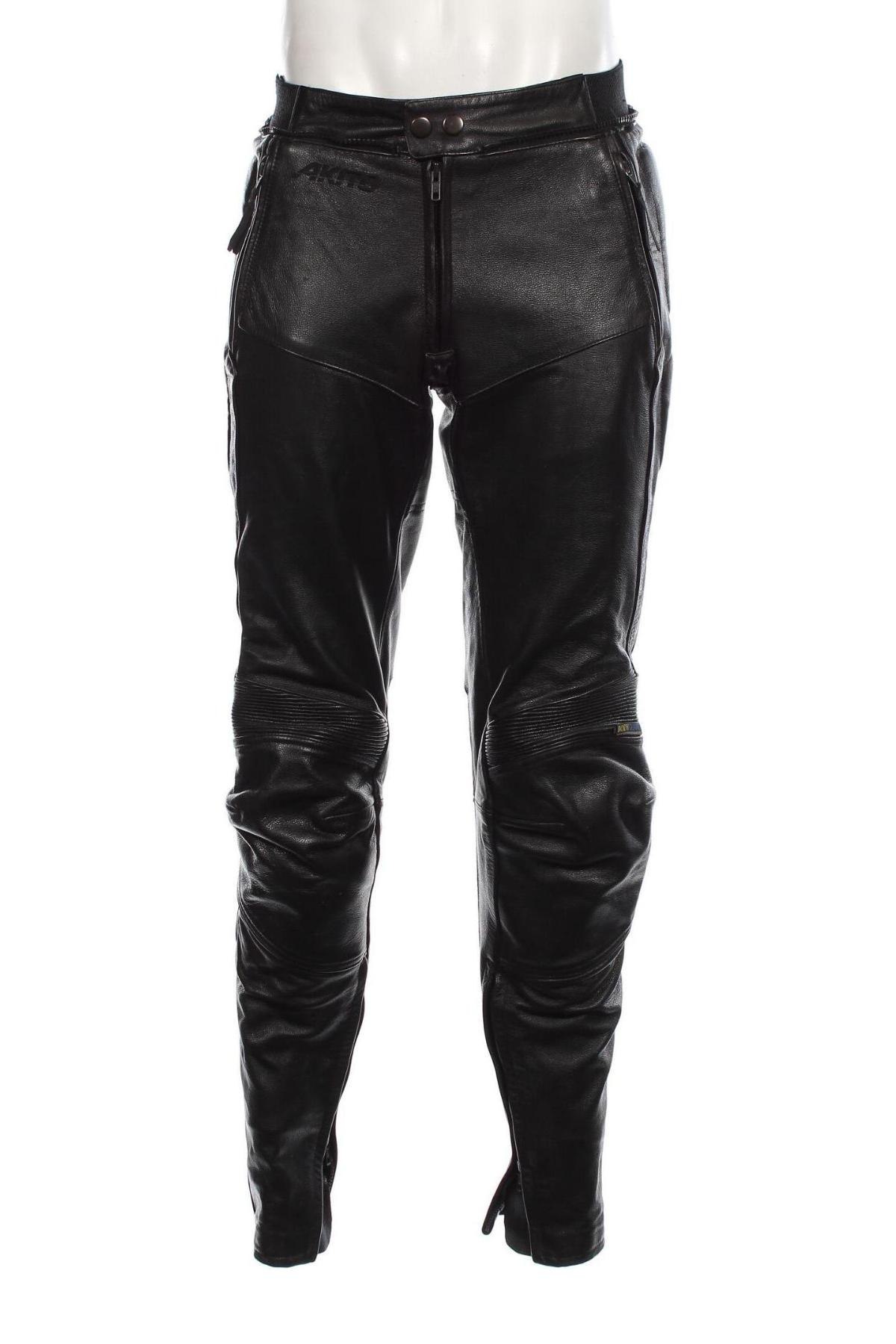 Мъжки кожен панталон Akito Tanaka, Размер M, Цвят Черен, Цена 58,40 лв.
