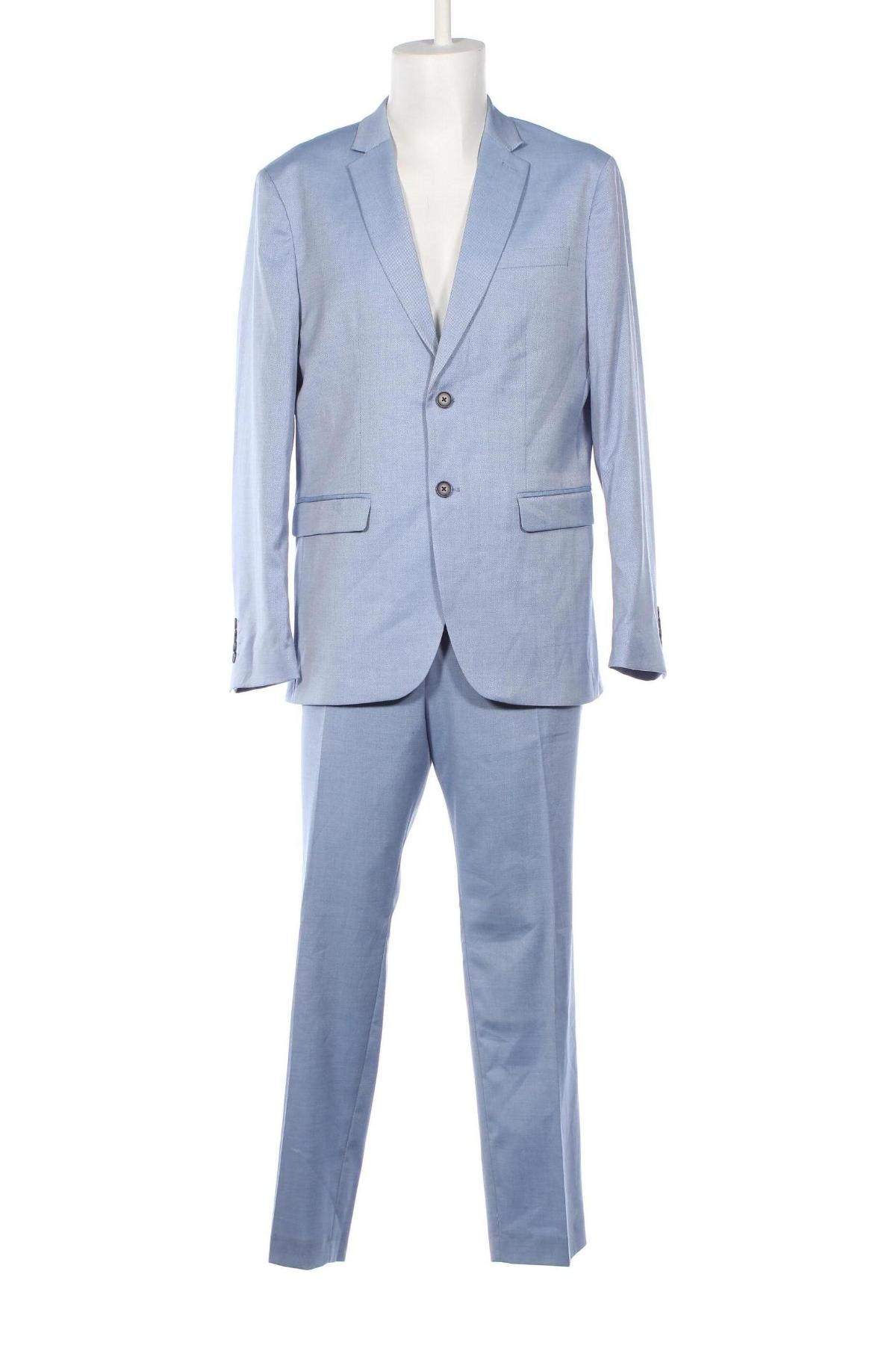 Мъжки костюм Selected Homme, Размер XL, Цвят Син, Цена 312,00 лв.