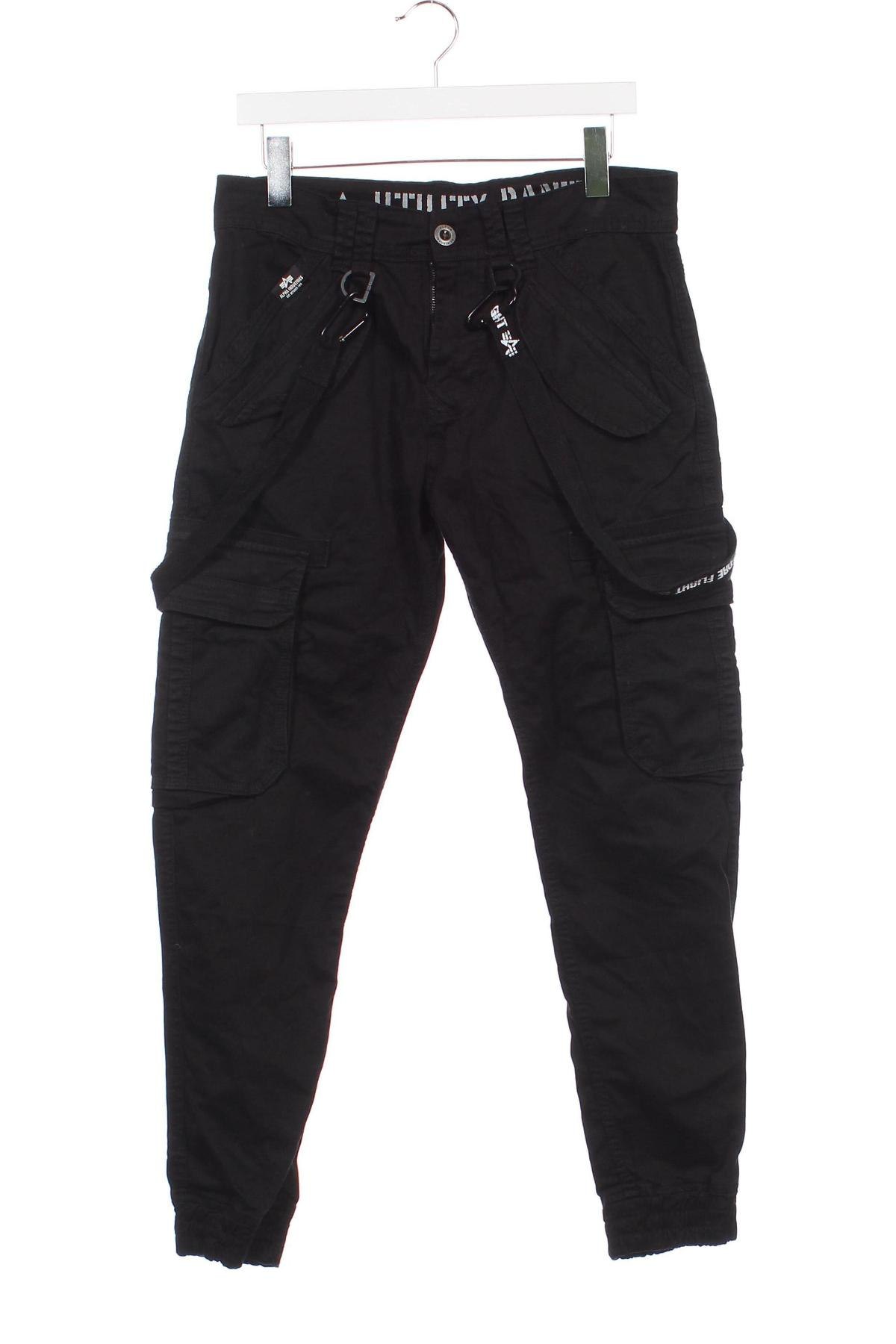 Мъжки панталон Alpha Industries, Размер M, Цвят Черен, Цена 77,00 лв.