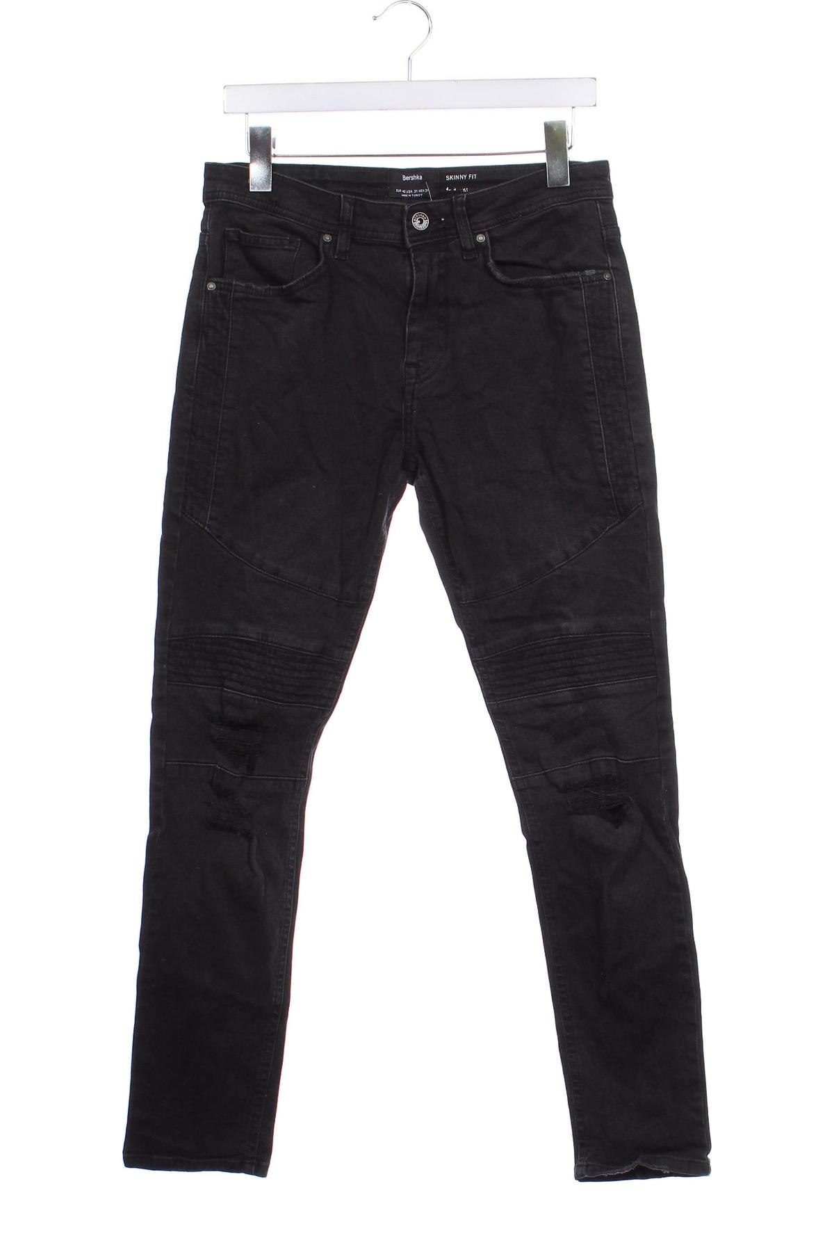 Pantaloni de bărbați Bershka, Mărime S, Culoare Negru, Preț 38,16 Lei