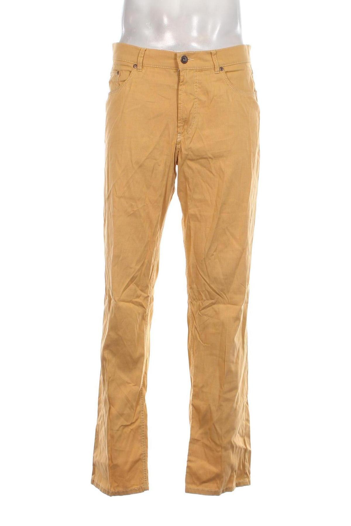 Pantaloni de bărbați Brax, Mărime L, Culoare Galben, Preț 122,37 Lei