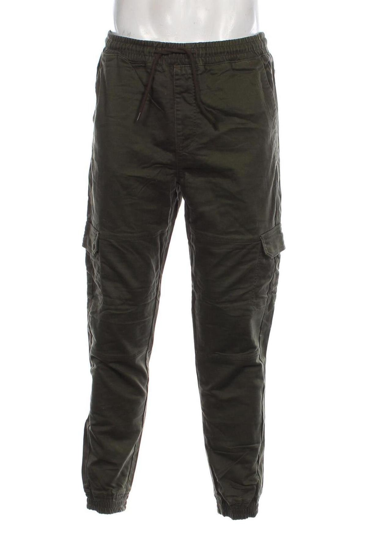 Pantaloni de bărbați Kiabi, Mărime L, Culoare Verde, Preț 95,39 Lei