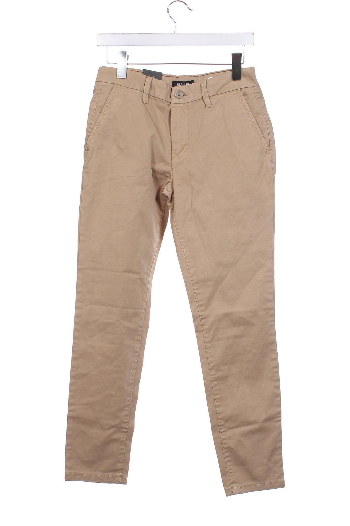 Herrenhose Only & Sons, Größe S, Farbe Beige, Preis 10,99 €