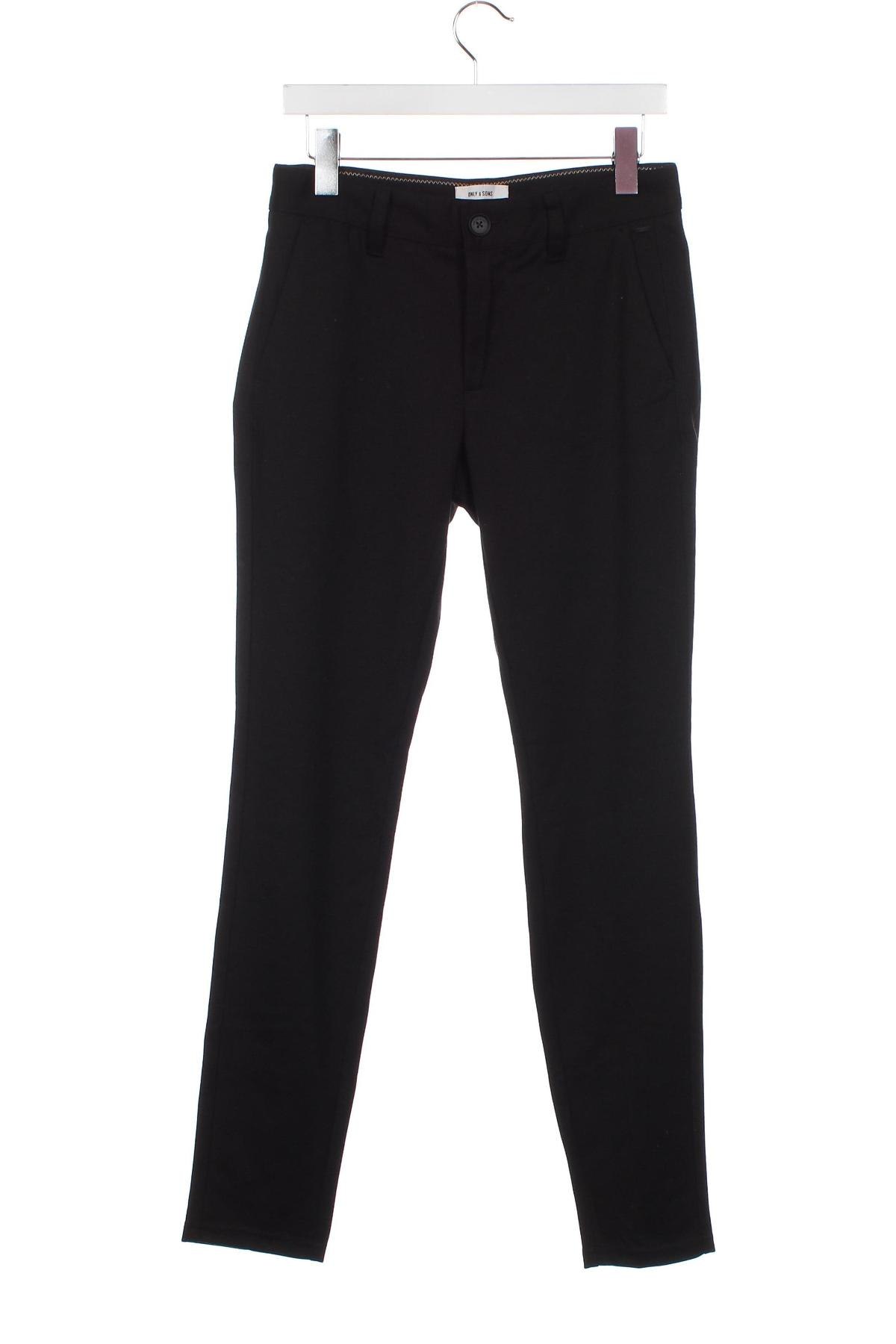 Мъжки панталон Only & Sons, Размер S, Цвят Черен, Цена 8,99 лв.