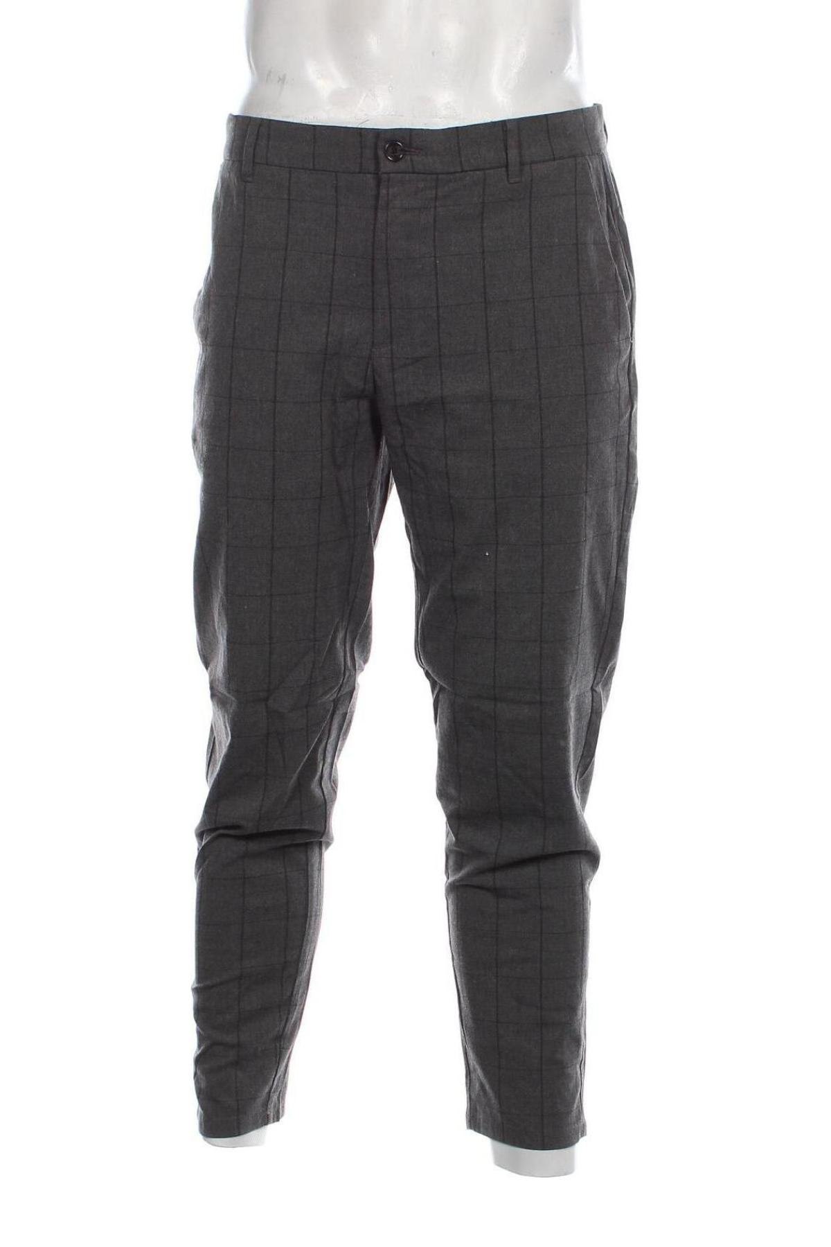 Pantaloni de bărbați Pull&Bear, Mărime M, Culoare Gri, Preț 33,39 Lei