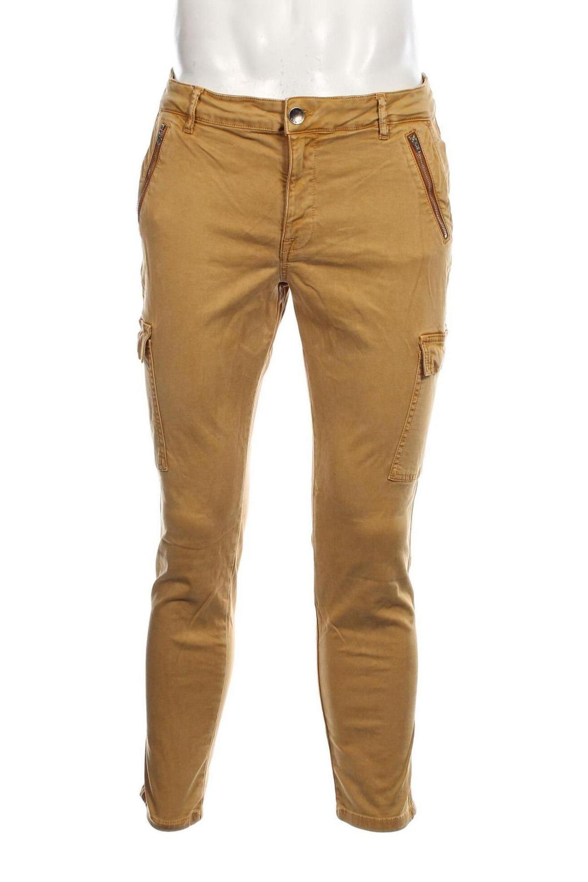 Мъжки панталон Pulz Jeans, Размер L, Цвят Бежов, Цена 16,40 лв.