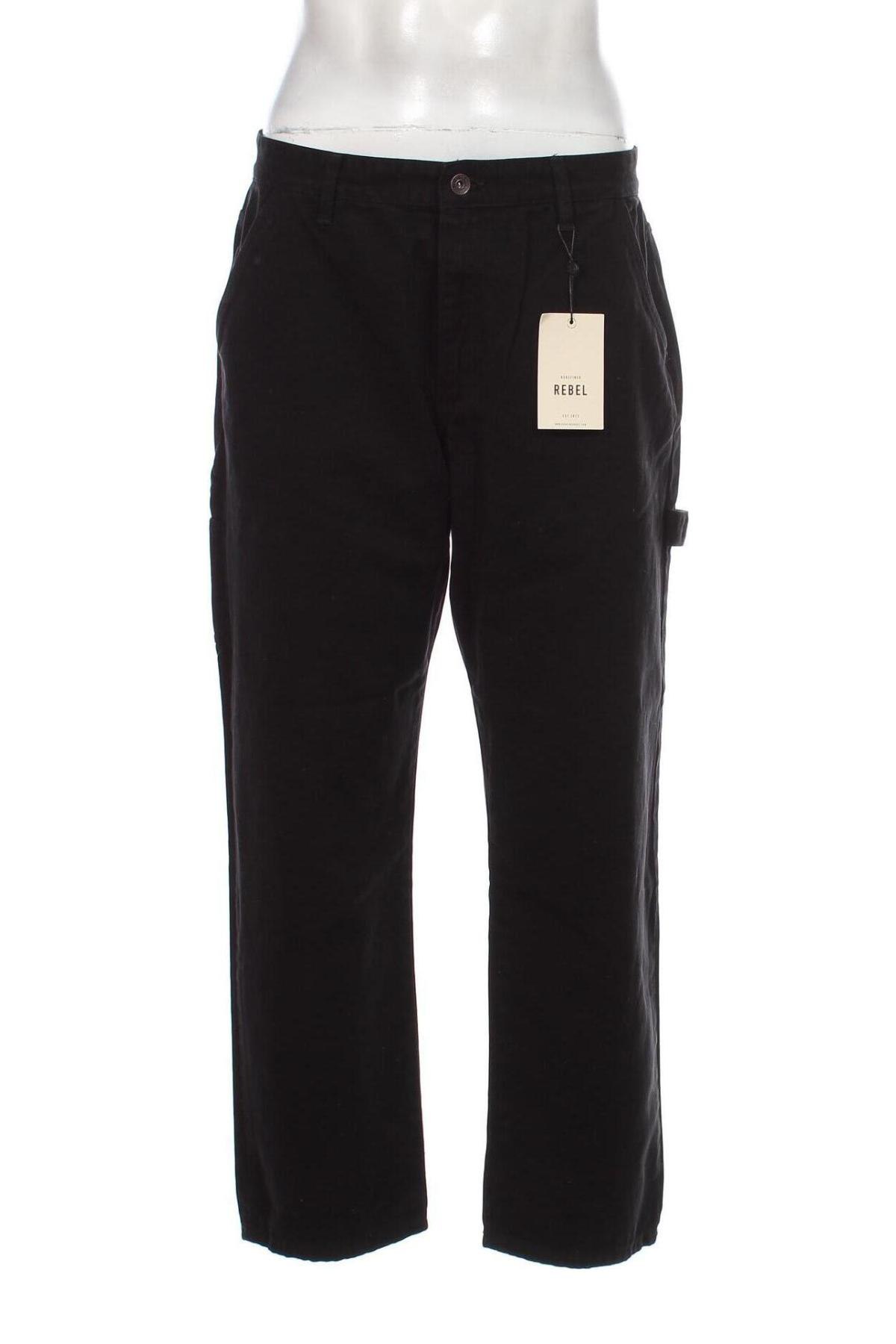 Pantaloni de bărbați Redefined Rebel, Mărime L, Culoare Negru, Preț 67,99 Lei