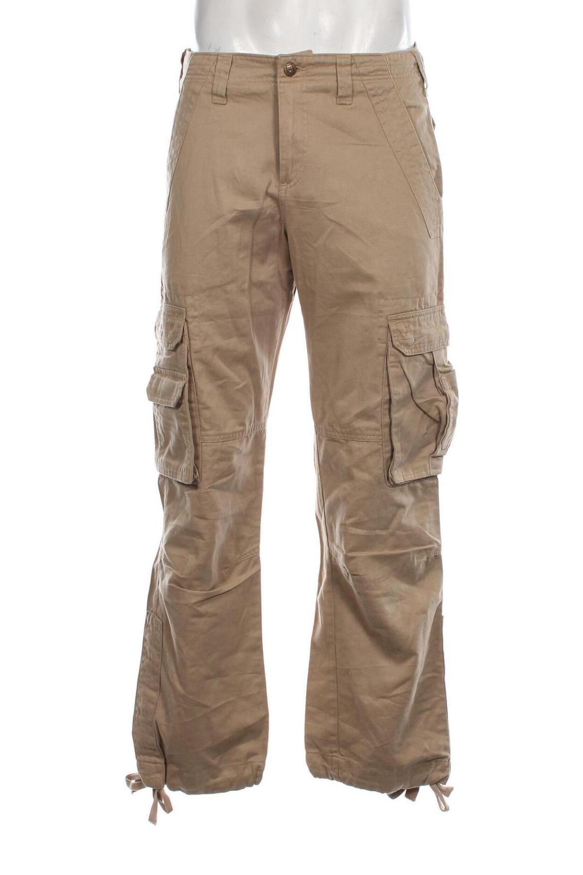 Pantaloni de bărbați Reject, Mărime M, Culoare Bej, Preț 42,10 Lei
