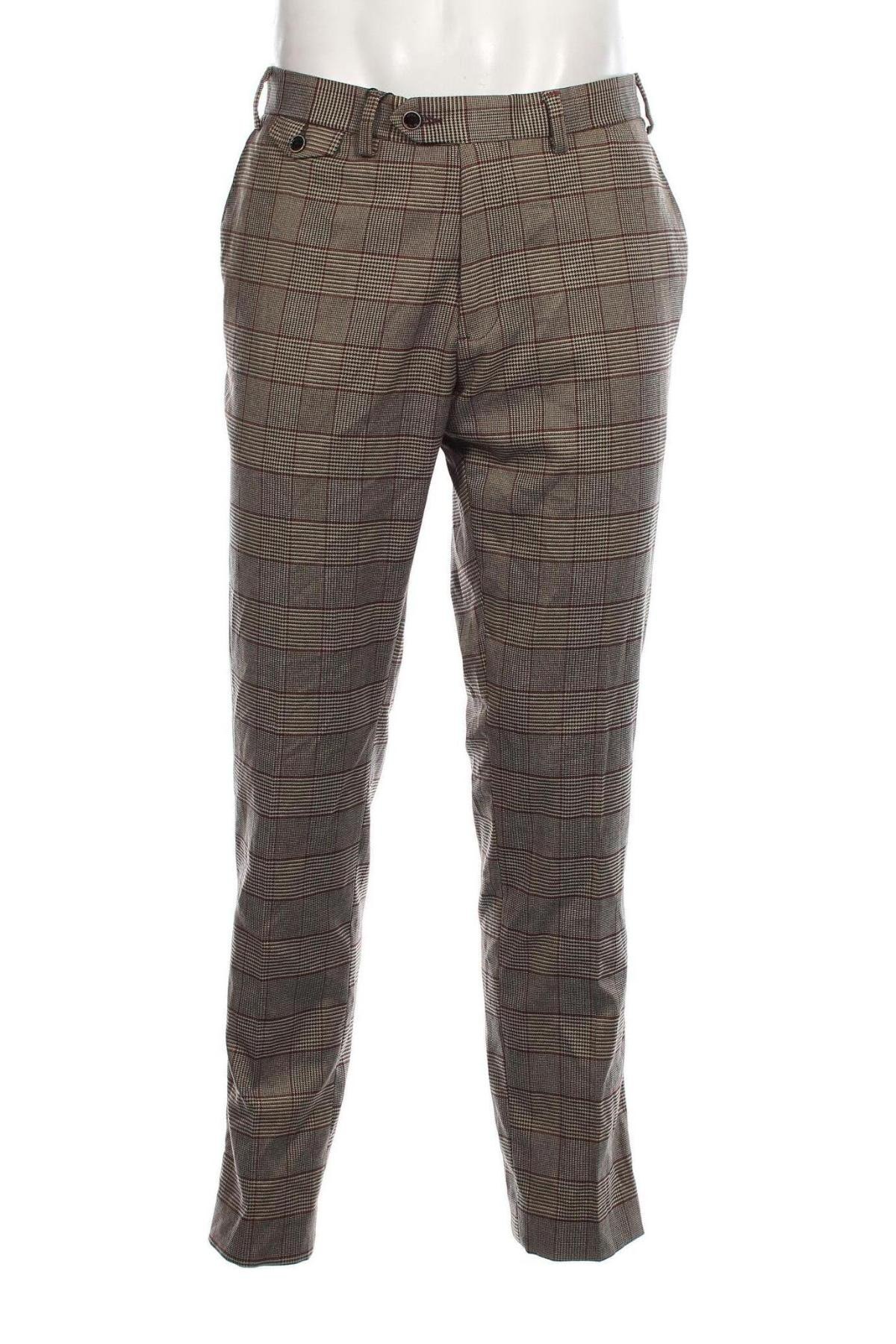 Męskie spodnie The Spitalfields Shirt Co, Rozmiar XL, Kolor Brązowy, Cena 41,58 zł