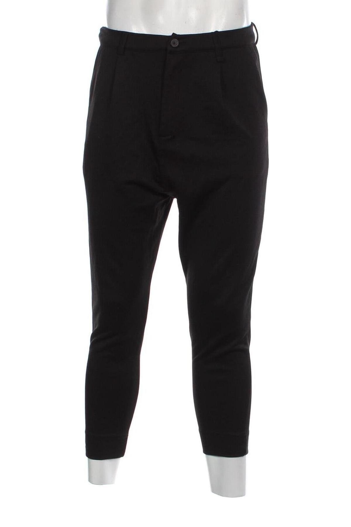 Мъжки панталон Zara, Размер M, Цвят Черен, Цена 10,80 лв.