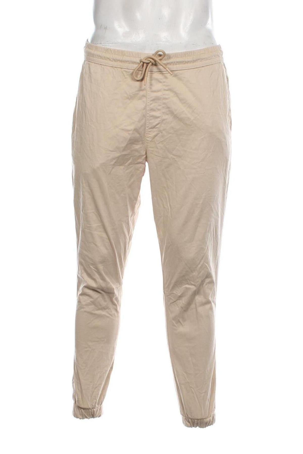 Pantaloni de bărbați Zara, Mărime L, Culoare Bej, Preț 88,82 Lei
