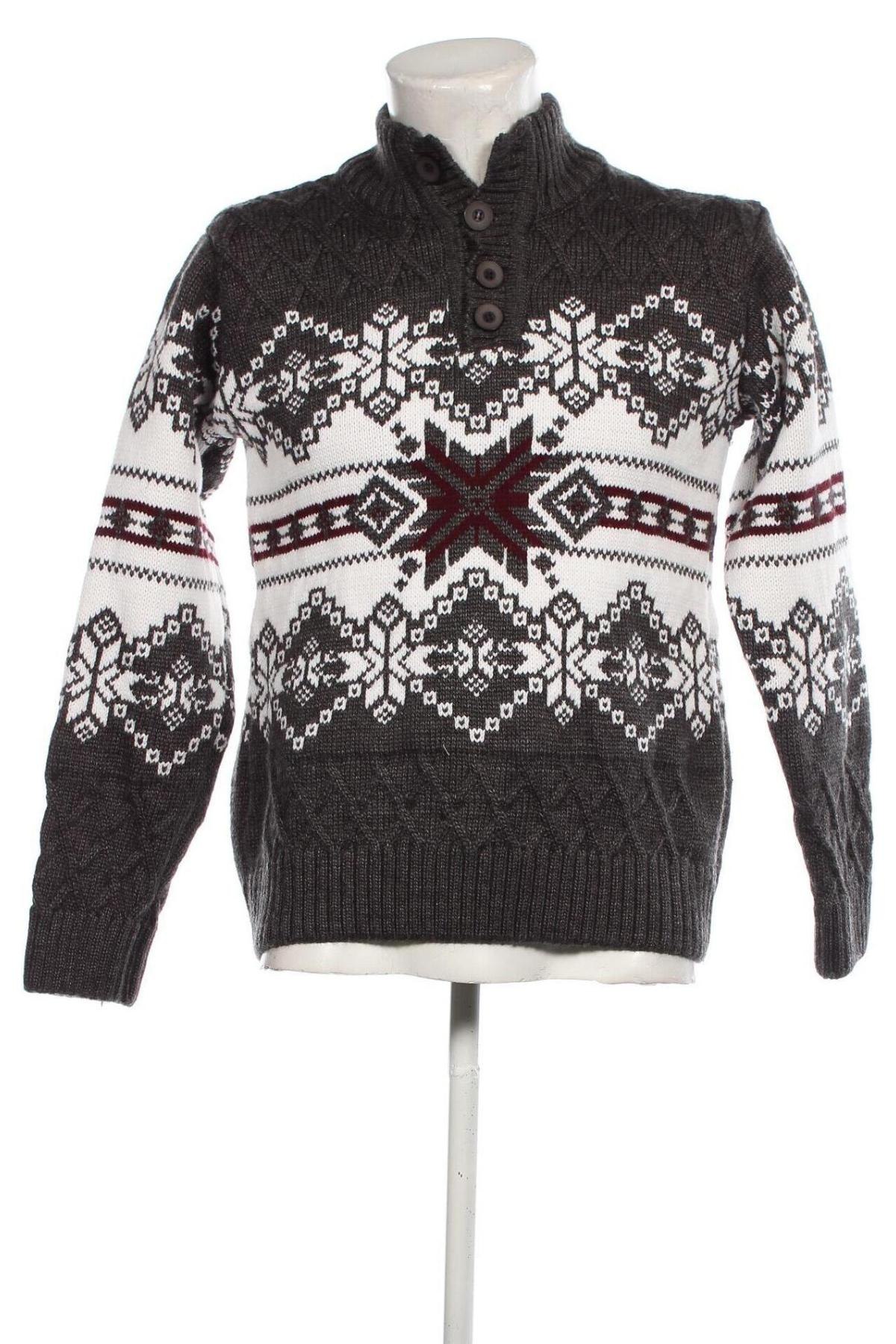Ανδρικό πουλόβερ, Μέγεθος M, Χρώμα Γκρί, Τιμή 10,23 €