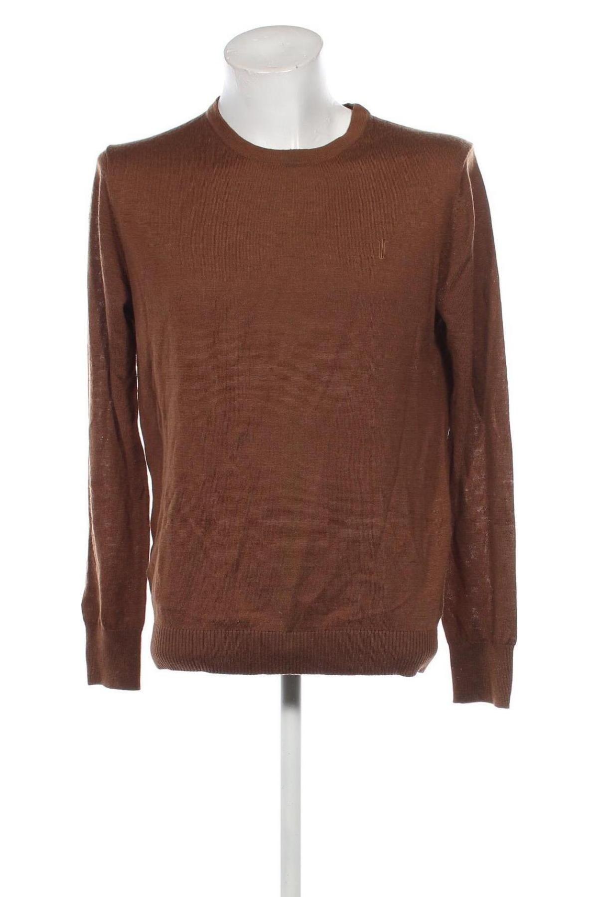 Мъжки пуловер Bruun & Stengade, Размер XL, Цвят Кафяв, Цена 62,00 лв.
