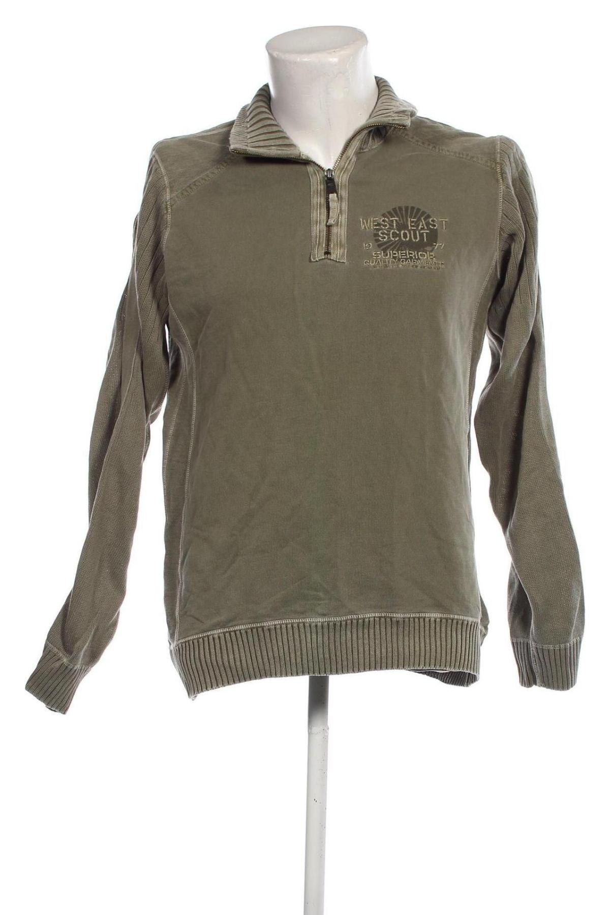 Męski sweter Camel Active, Rozmiar L, Kolor Zielony, Cena 69,99 zł