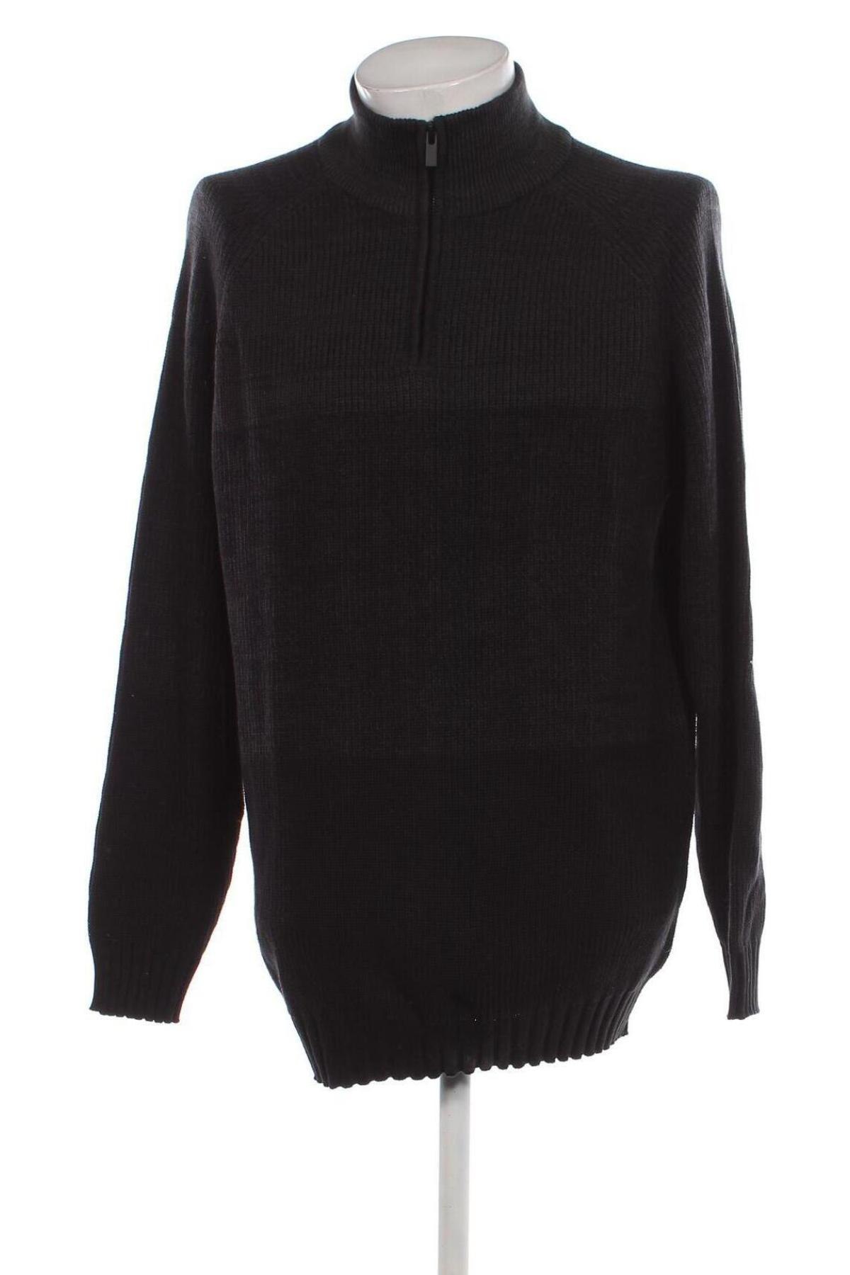 Ανδρικό πουλόβερ Dressmann, Μέγεθος XXL, Χρώμα Γκρί, Τιμή 13,67 €