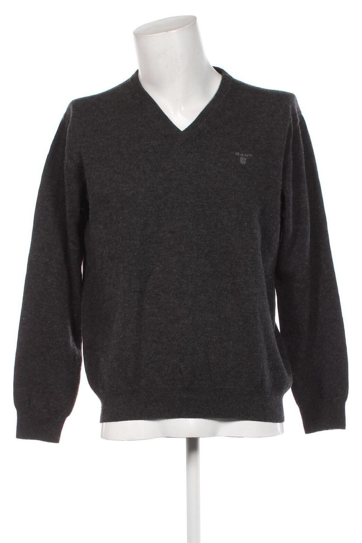 Мъжки пуловер Gant, Размер L, Цвят Сив, Цена 96,00 лв.