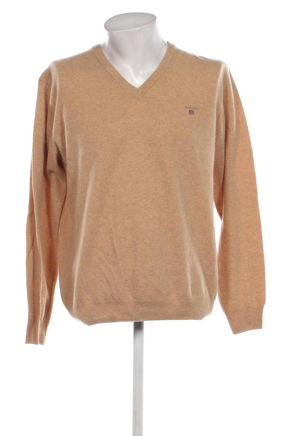 Ανδρικό πουλόβερ Gant, Μέγεθος XL, Χρώμα  Μπέζ, Τιμή 59,38 €