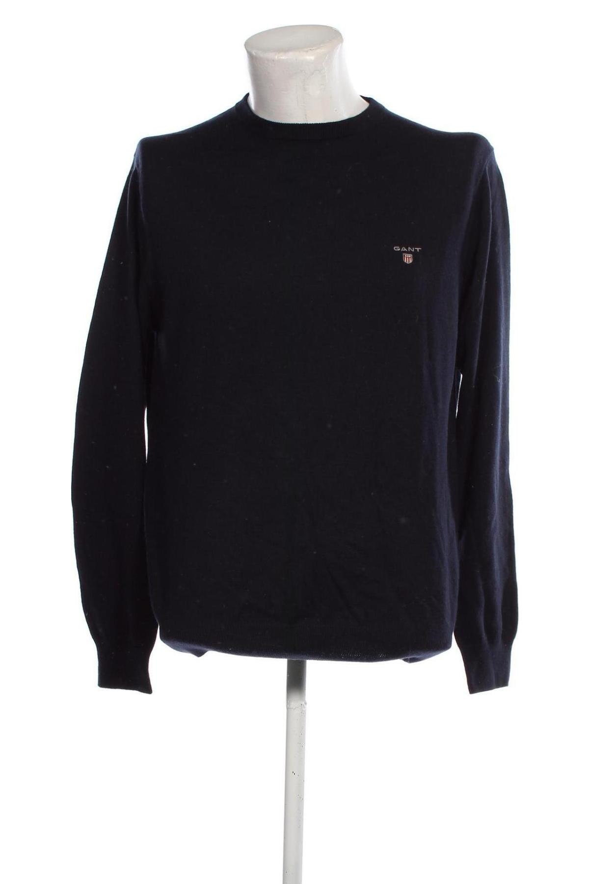 Мъжки пуловер Gant, Размер L, Цвят Син, Цена 91,20 лв.