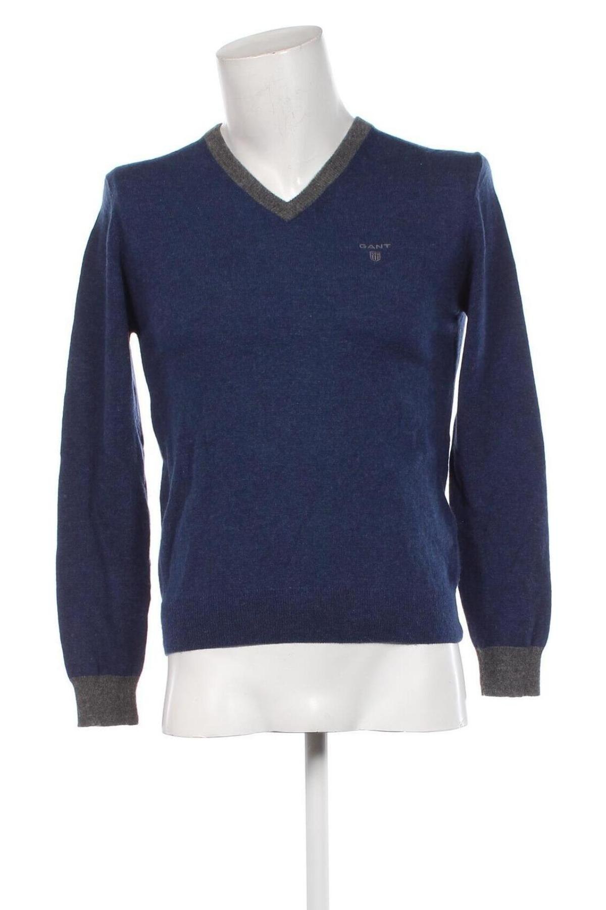 Ανδρικό πουλόβερ Gant, Μέγεθος S, Χρώμα Μπλέ, Τιμή 44,54 €