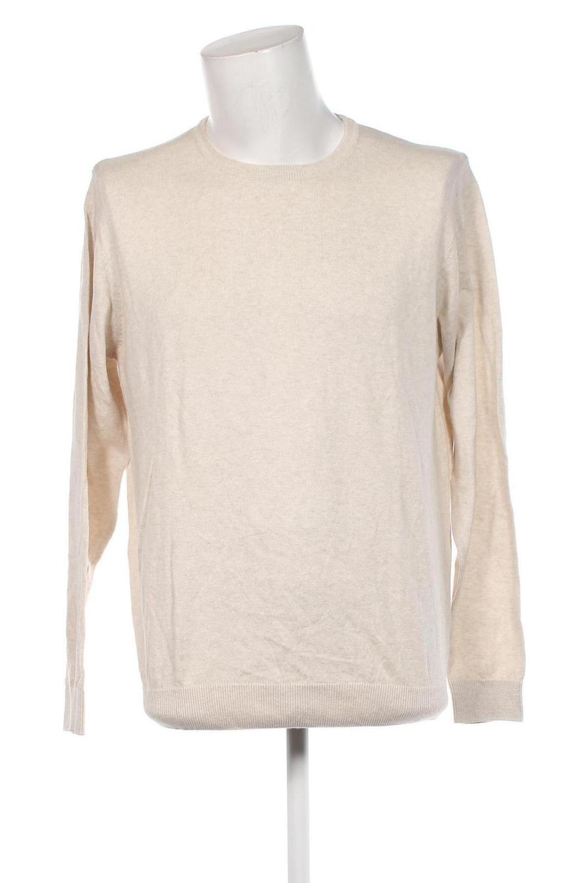 Ανδρικό πουλόβερ In Extenso, Μέγεθος XL, Χρώμα Εκρού, Τιμή 11,66 €