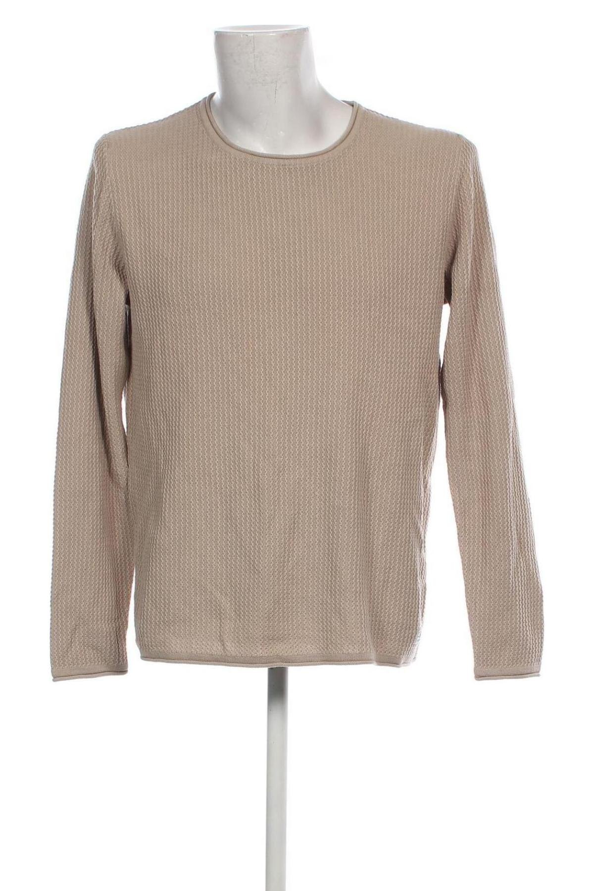 Herrenpullover Jack & Jones, Größe XL, Farbe Beige, Preis 9,29 €