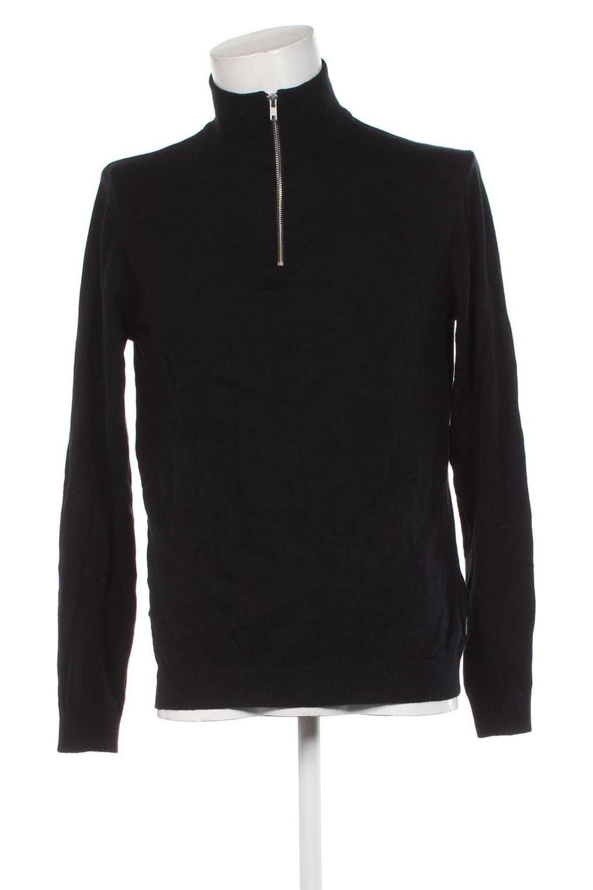Мъжки пуловер Jack & Jones, Размер M, Цвят Черен, Цена 24,60 лв.