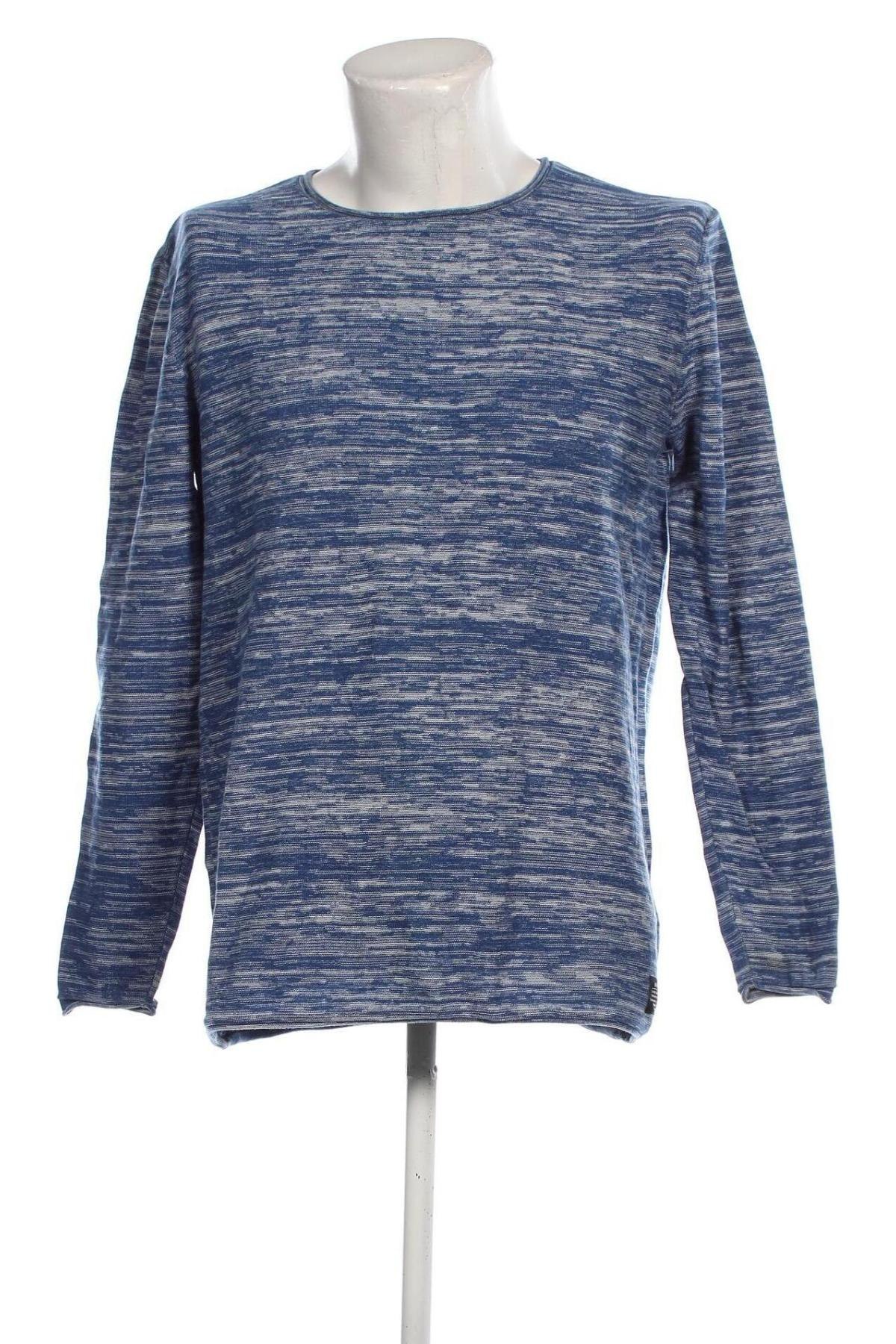 Herrenpullover John Devin, Größe L, Farbe Blau, Preis 16,29 €