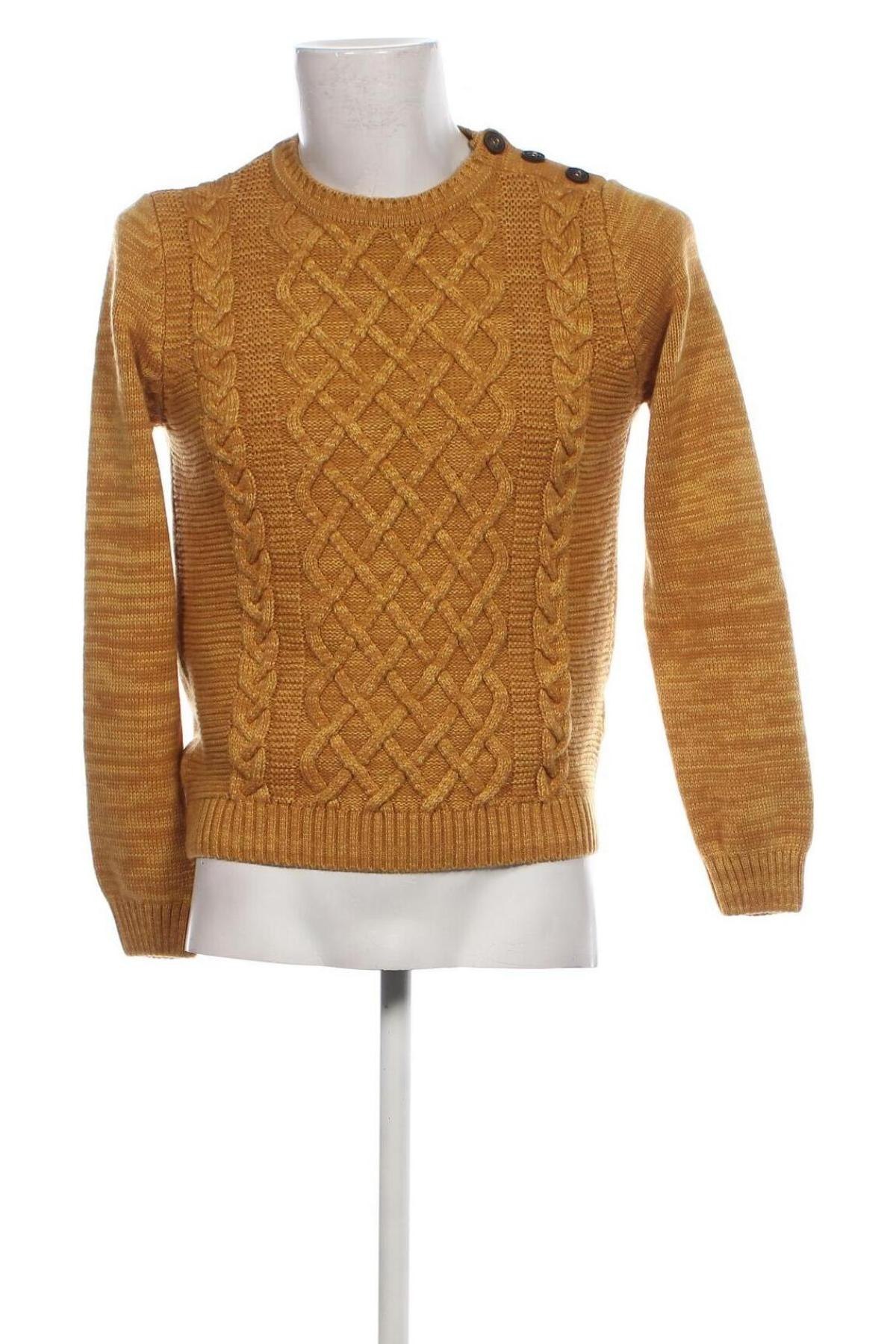 Мъжки пуловер LCW, Размер M, Цвят Жълт, Цена 16,53 лв.