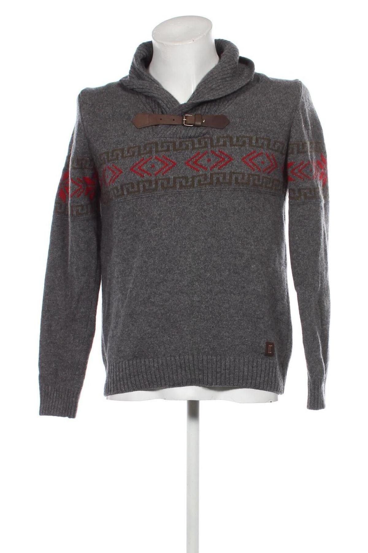 Мъжки пуловер Luis Trenker, Размер M, Цвят Сив, Цена 89,05 лв.
