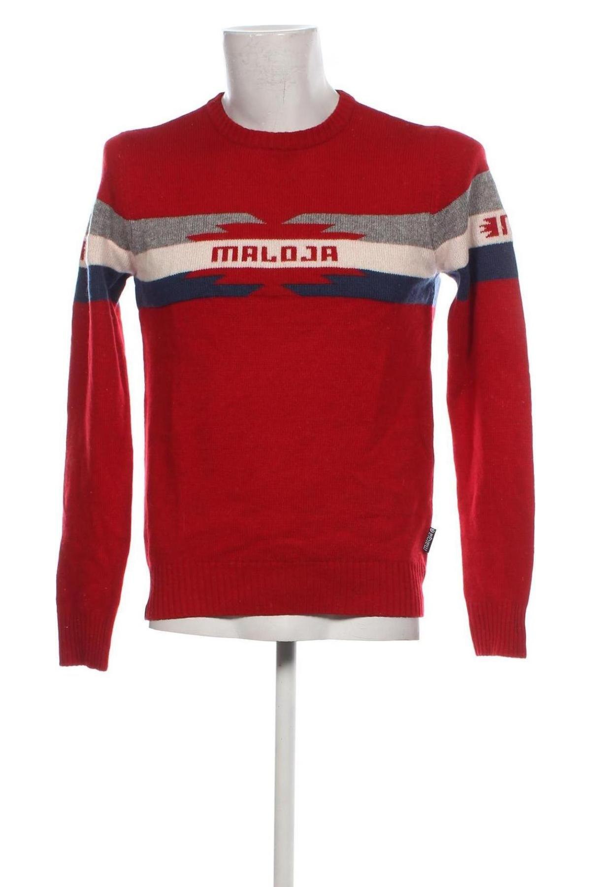 Мъжки пуловер Maloja, Размер S, Цвят Червен, Цена 72,00 лв.