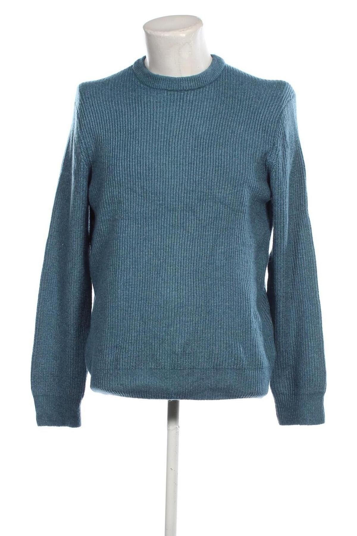 Мъжки пуловер Marks & Spencer, Размер L, Цвят Син, Цена 17,55 лв.