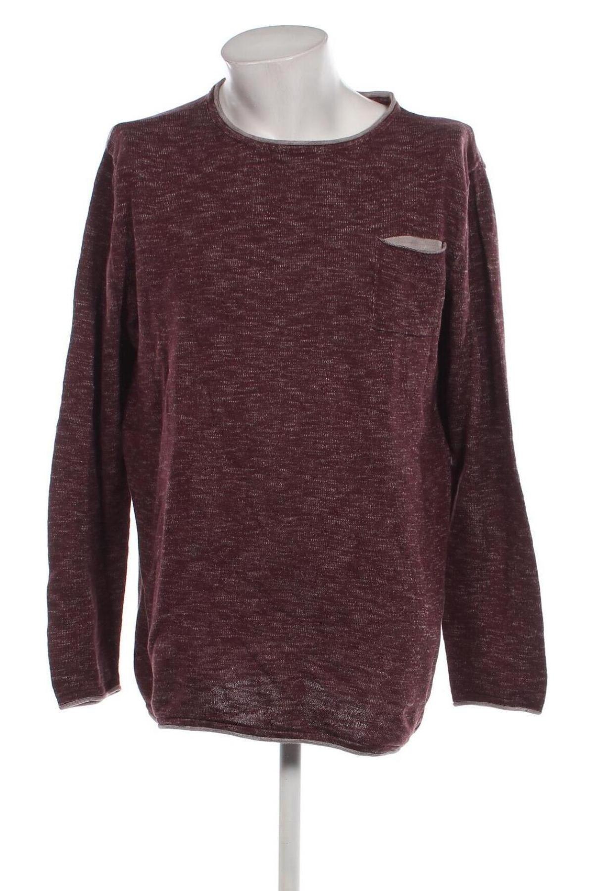 Мъжки пуловер Q/S by S.Oliver, Размер XXL, Цвят Червен, Цена 22,10 лв.