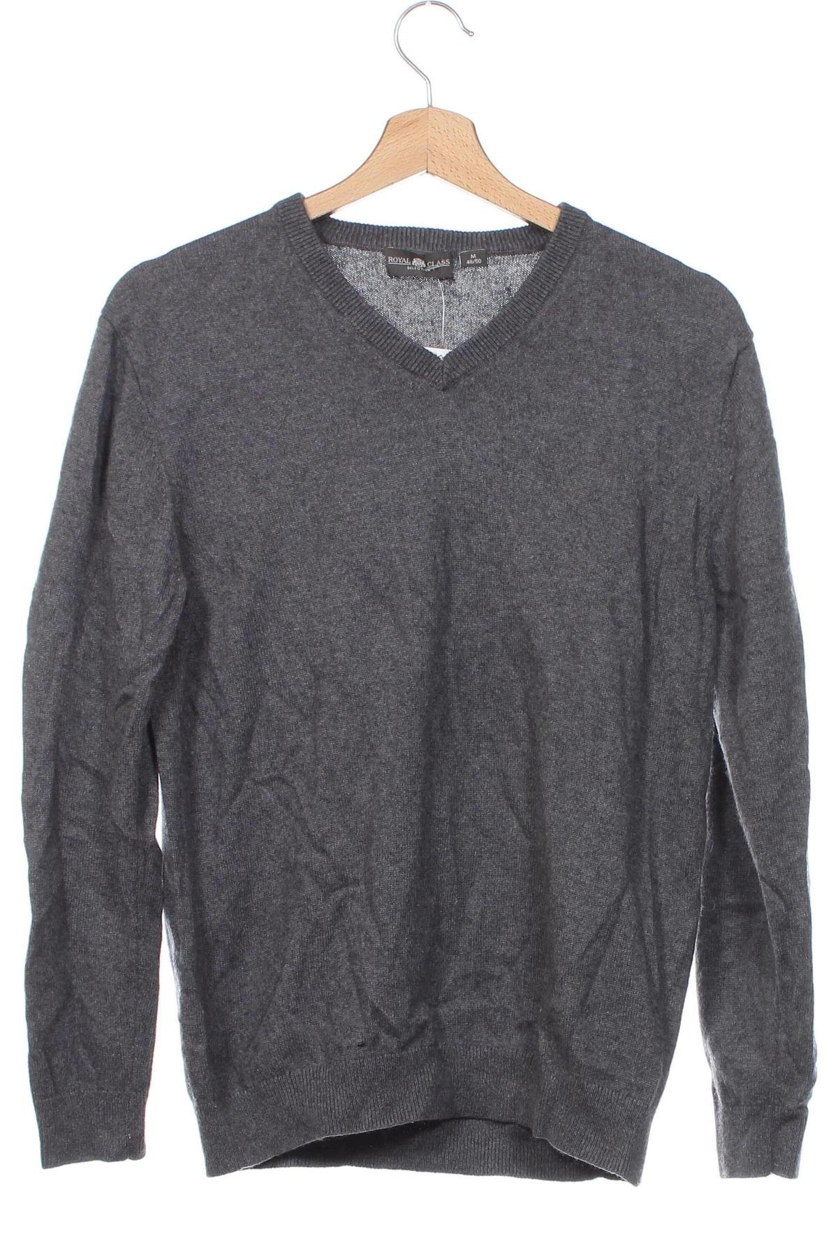 Мъжки пуловер Royal Class, Размер M, Цвят Сив, Цена 17,40 лв.