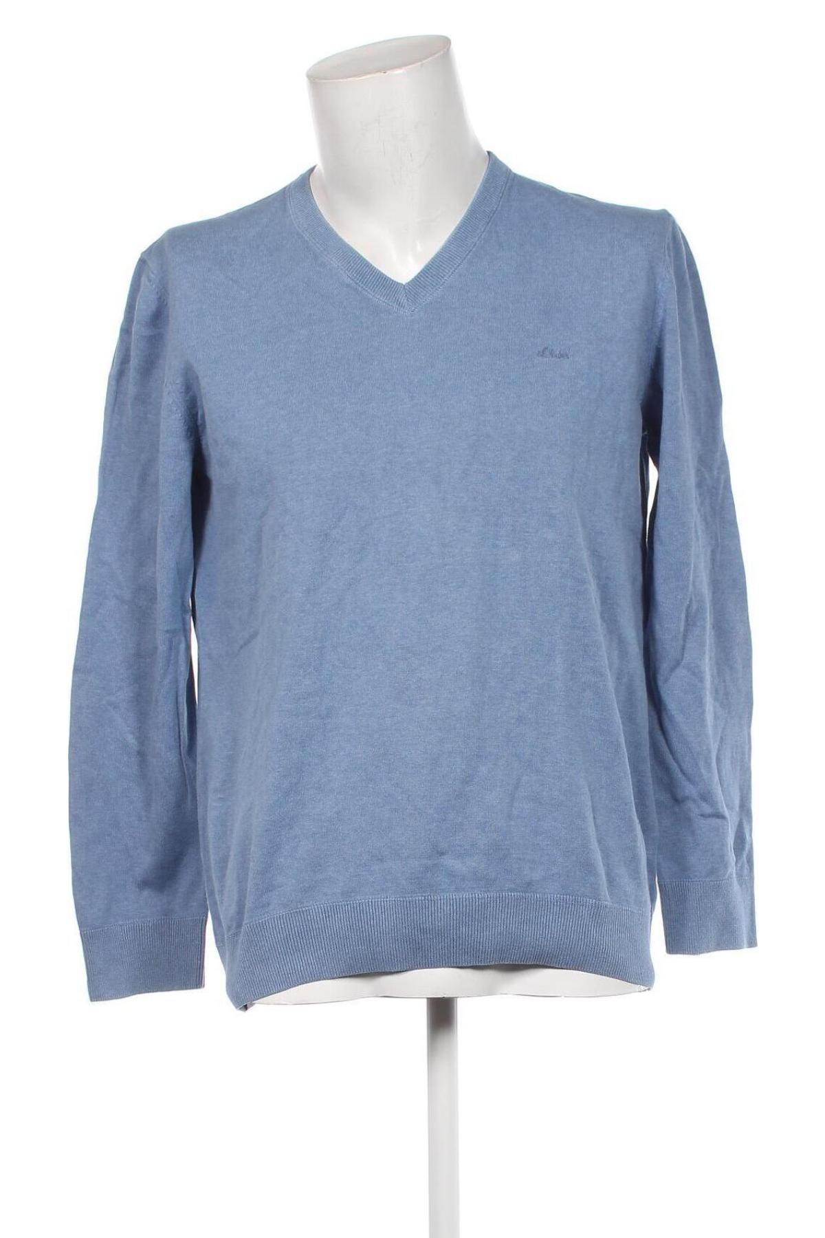 Ανδρικό πουλόβερ S.Oliver, Μέγεθος XL, Χρώμα Μπλέ, Τιμή 13,67 €