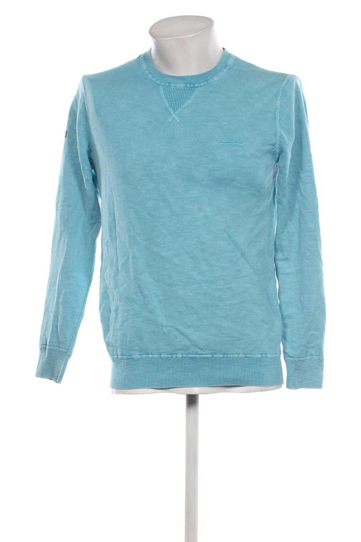 Мъжки пуловер Superdry, Размер L, Цвят Син, Цена 42,30 лв.