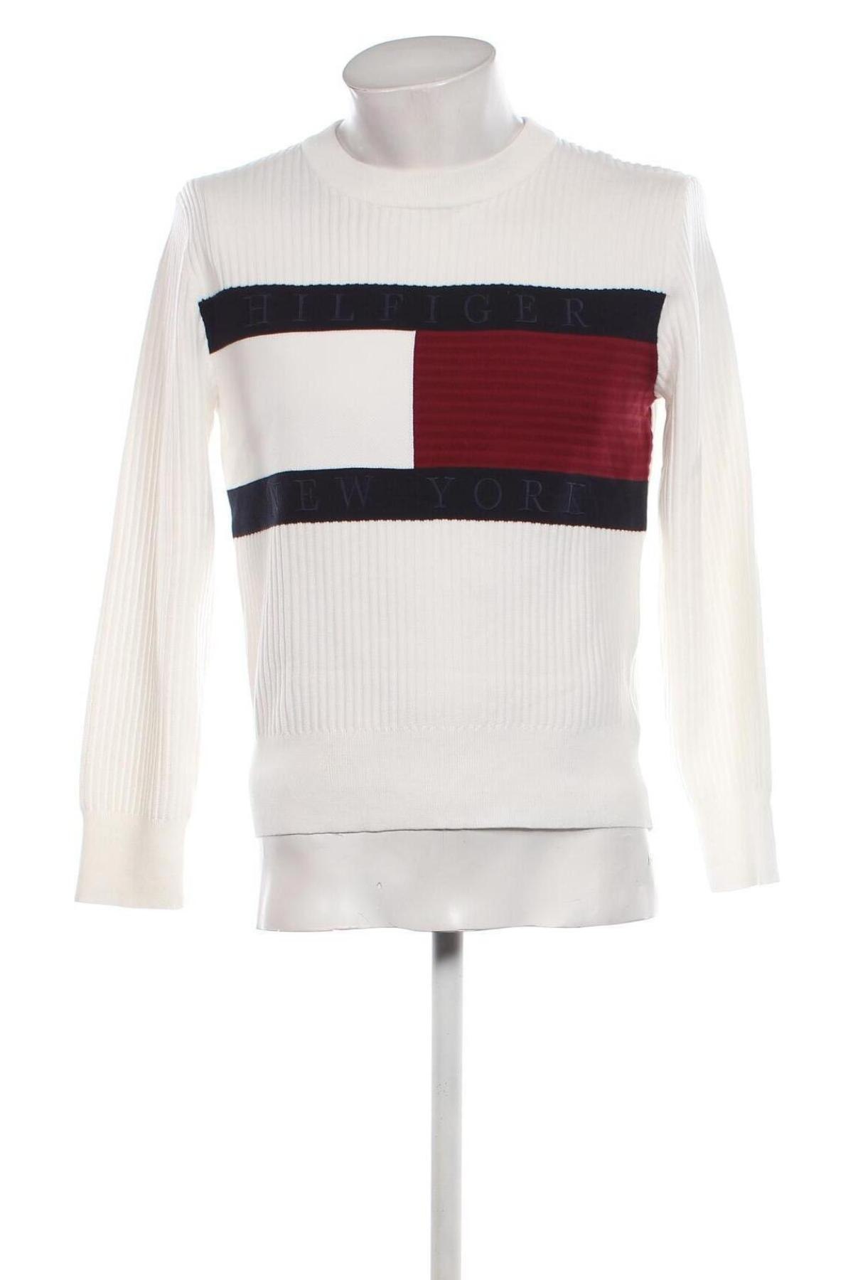 Męski sweter Tommy Hilfiger, Rozmiar S, Kolor Biały, Cena 285,99 zł