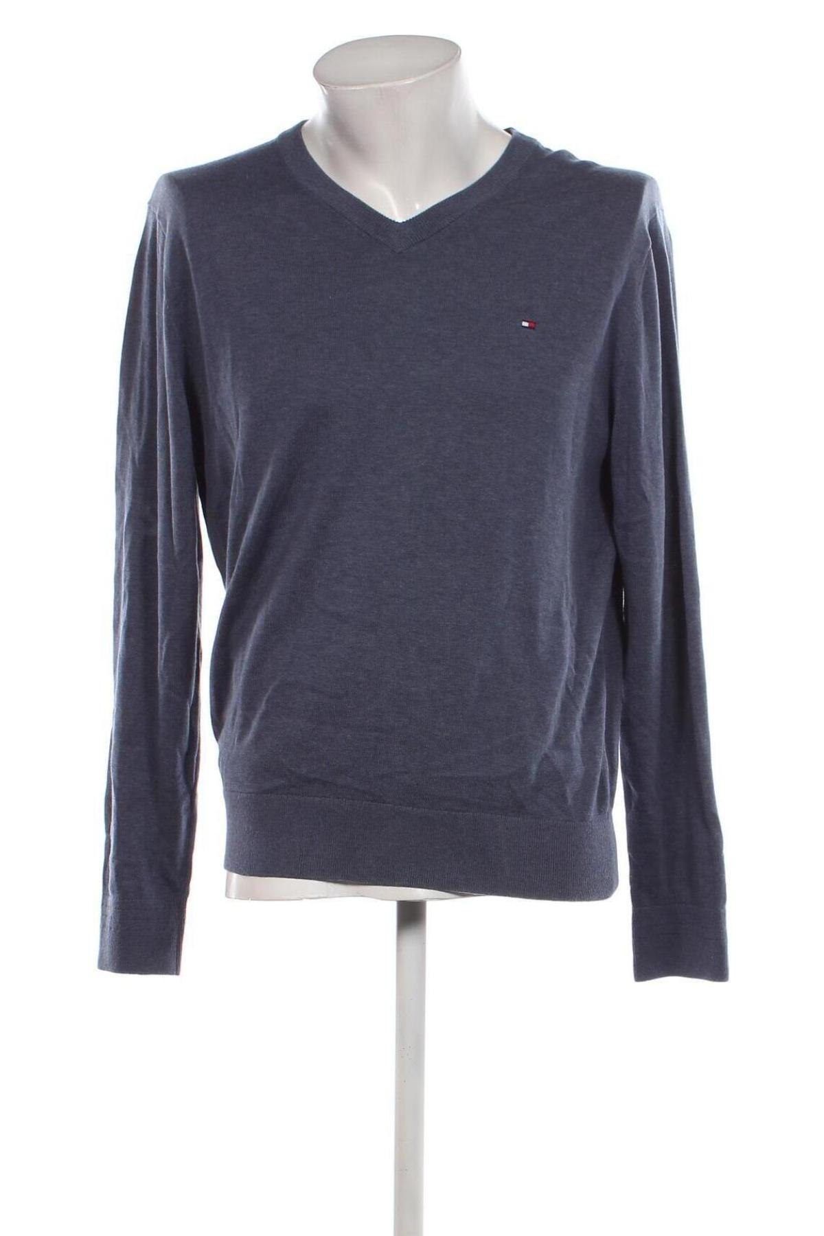 Herrenpullover Tommy Hilfiger, Größe L, Farbe Blau, Preis 74,99 €