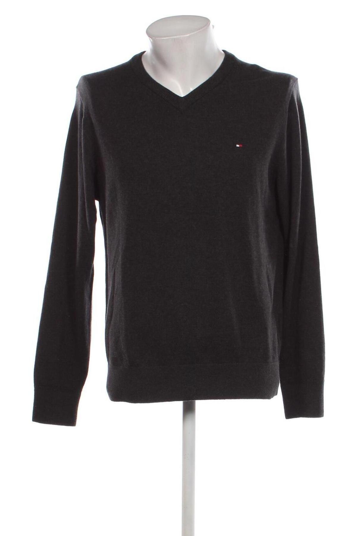 Herrenpullover Tommy Hilfiger, Größe L, Farbe Grau, Preis 74,99 €