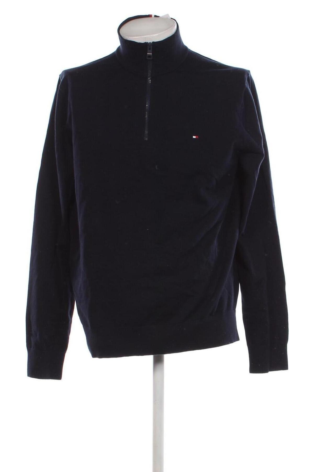 Męski sweter Tommy Hilfiger, Rozmiar XXL, Kolor Niebieski, Cena 313,99 zł