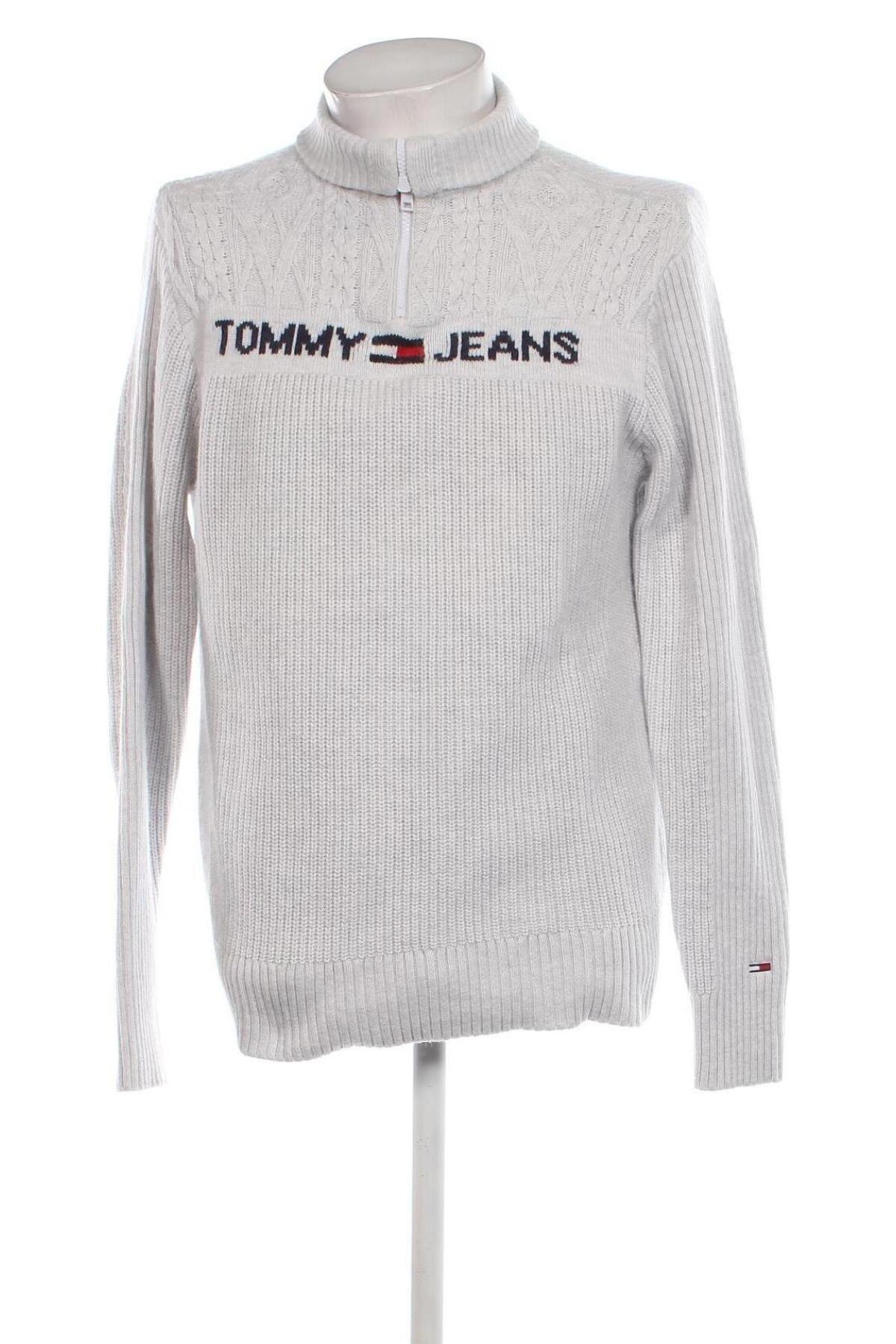 Ανδρικό πουλόβερ Tommy Jeans, Μέγεθος M, Χρώμα Γκρί, Τιμή 92,99 €