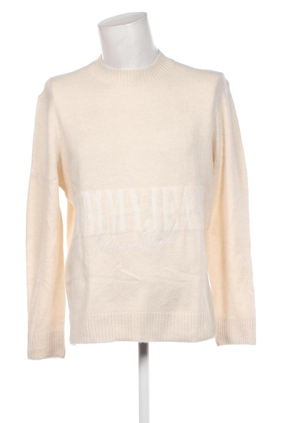 Herrenpullover Tommy Jeans, Größe M, Farbe Ecru, Preis € 120,99