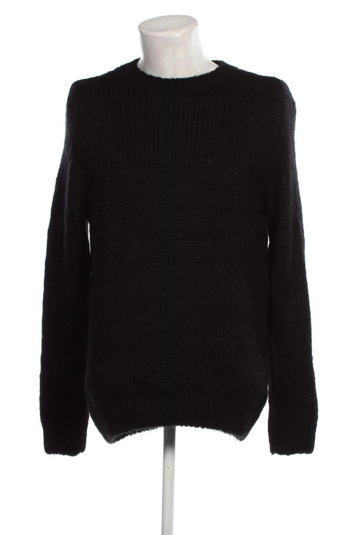 Ανδρικό πουλόβερ Zara, Μέγεθος L, Χρώμα Μαύρο, Τιμή 12,86 €