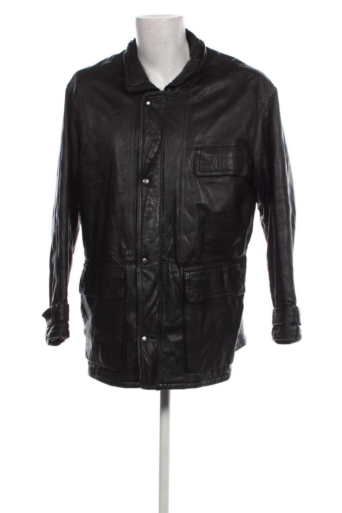 Herren Lederjacke, Größe L, Farbe Schwarz, Preis € 25,29