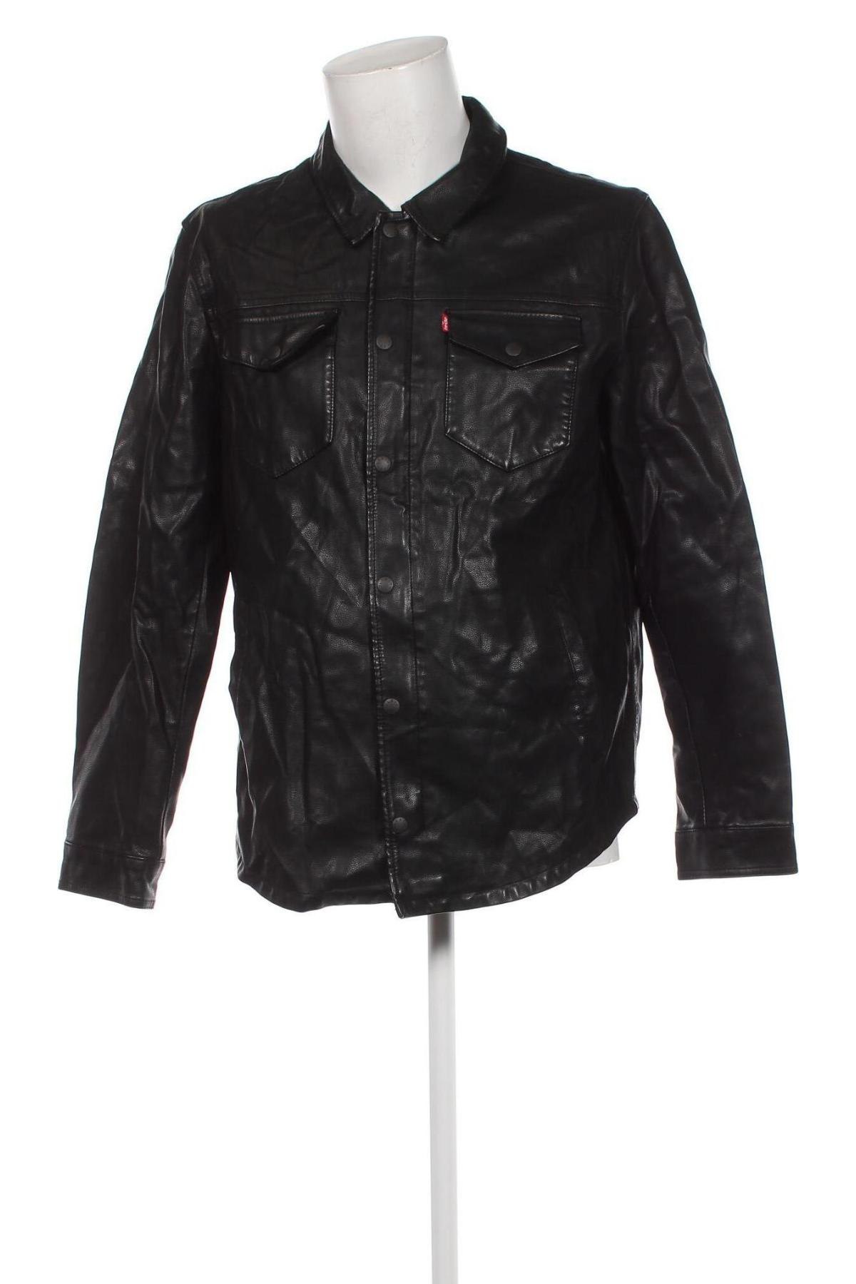 Herren Lederjacke Levi's, Größe L, Farbe Schwarz, Preis € 52,19