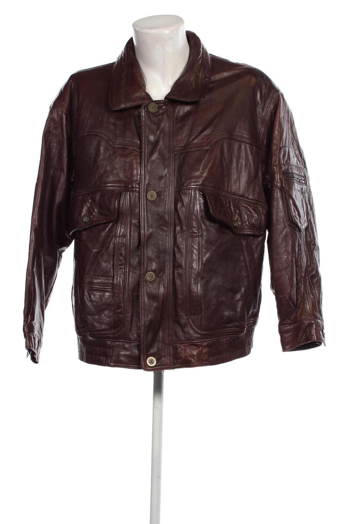 Pánska kožená bunda  M.Flues, Veľkosť L, Farba Hnedá, Cena  32,89 €
