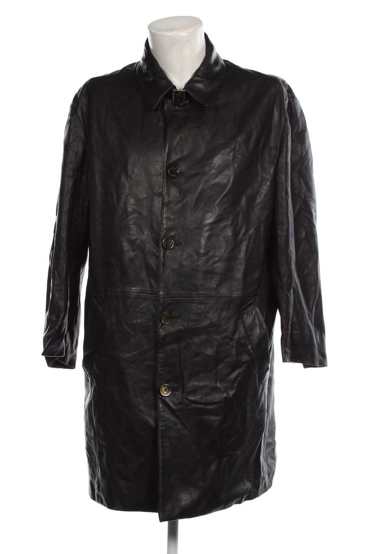 Ανδρικό δερμάτινο μπουφάν SERAPHIN, Μέγεθος XL, Χρώμα Μαύρο, Τιμή 190,39 €