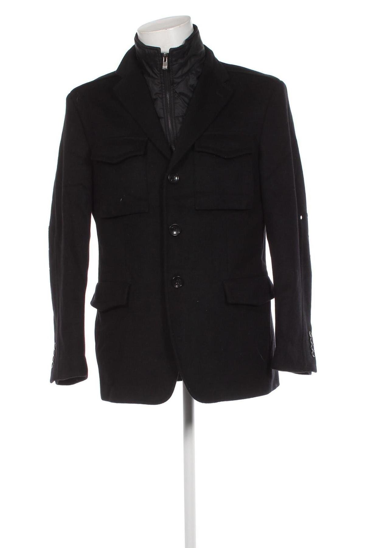 Мъжко палто, Размер L, Цвят Черен, Цена 69,55 лв.