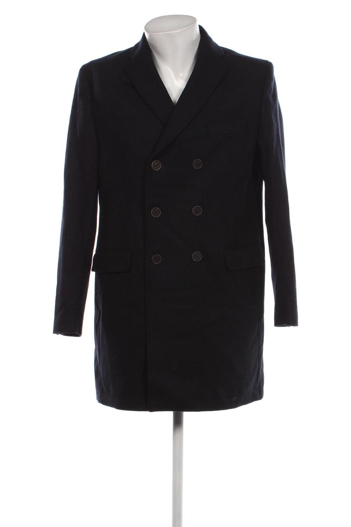 Ανδρικά παλτό Dressmann, Μέγεθος L, Χρώμα Μπλέ, Τιμή 35,38 €